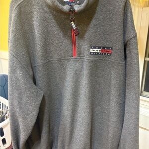 VTG 90's Tommy Hilfiger OUTDOORS Fleece Pullover Rare Large Polo